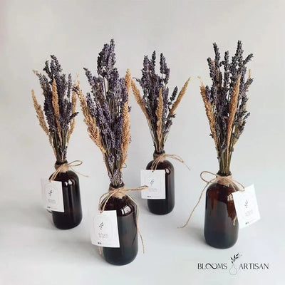 Flores secas preservadas con fragancia natural de lavanda para decoración del hogar, ramos de novia, decoración para bodas, fiestas, regalos navideños