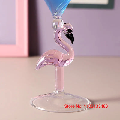 Flamingo Cocktail Goblet Cup 2023 Latest Design Party Gifts Wine Glass Creative Bar Atmosphere Decor Cocktail Glass Martini Cup