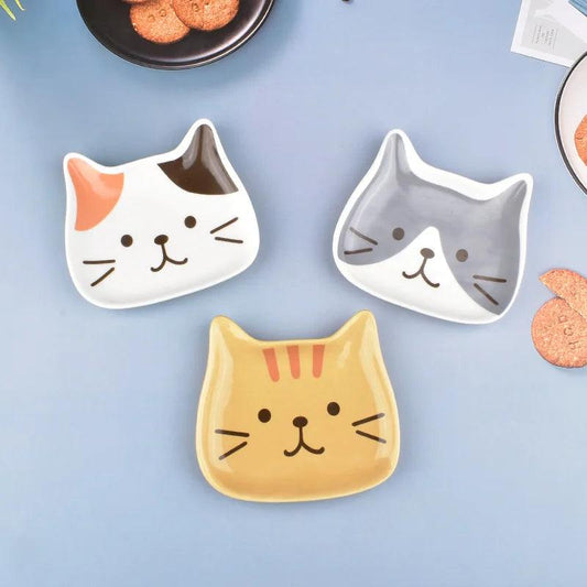 Whimsy

Unique Gift

Kitchen Decor

Home Decor

Handmade

Cute Cat Face Ceramic Plate

Cute

Cat Lover

Adorable Cat Face Ceramic Plate