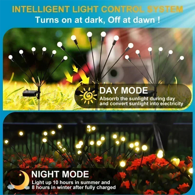 Solar Firefly Lights 6/8/10 Led Solar Garden Lawn Lights