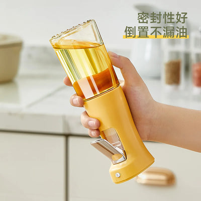 Oil Spray Bottle for Cooking Glass Oil Pot Dispensing for Air Fryer, BBQ, Salad, Baking Grilling Gravy Boats Kitchen Tools 280ml