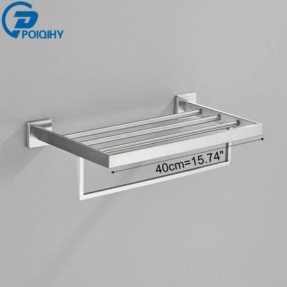 Sleek Stainless Steel Towel Rack: The Perfect Addition to Any Bathroom