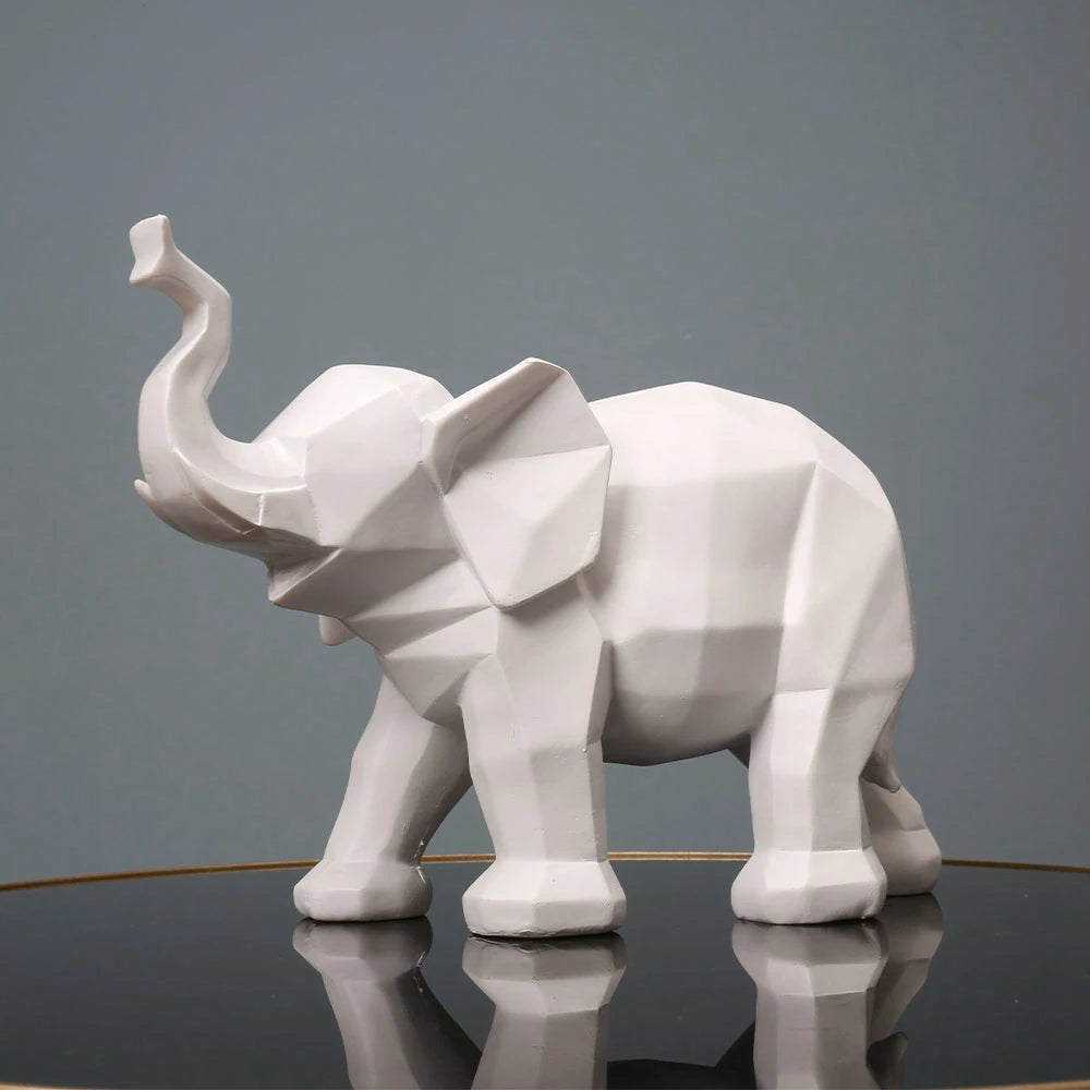 Minimalist Geometric Elephant Decor