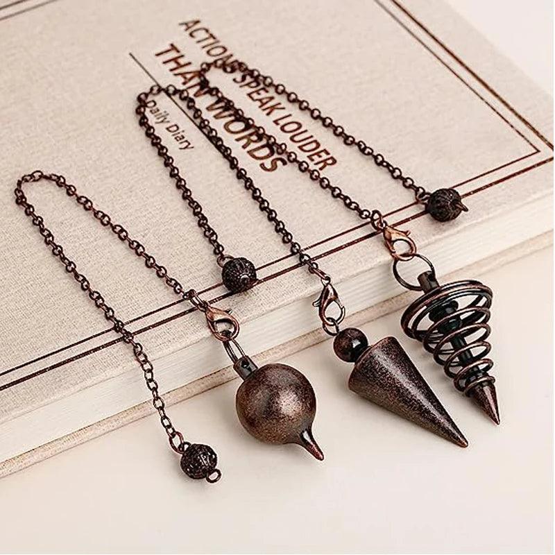 Copper Metal Pendulum for Dowsing Divination Energy Work Meditation Scrying