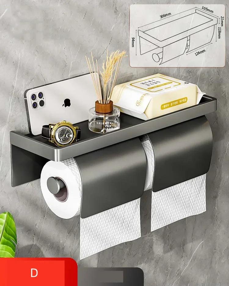 Wall Toilet Paper Holder : Easy-to-Use, Perforation-Style Dispenser