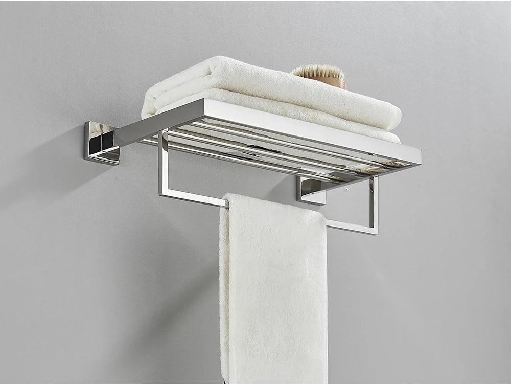 Sleek Stainless Steel Towel Rack: The Perfect Addition to Any Bathroom