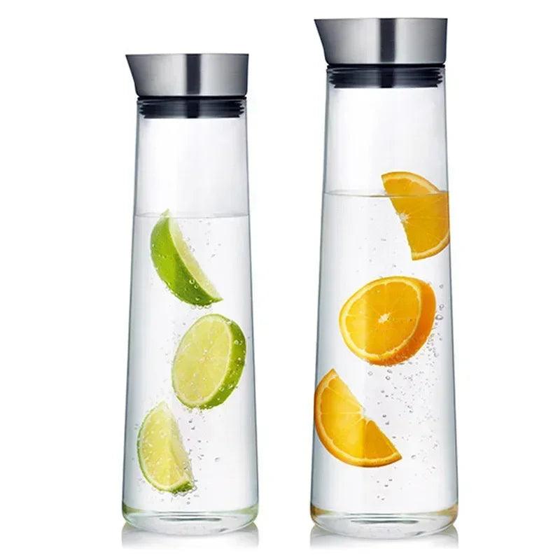 Glass Carafe for Hot/Cold Water: Stylish Storage for Your Favorite Drinks