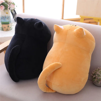 YOMDID 25/35/50cm Cute Soft Cat Plush Pillow Sofa Cushion Kawaii Toy Stuffed Cartoon Animal Doll for Kids Children's Pillows
