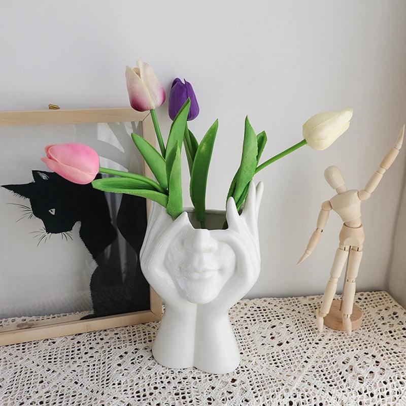 Vase Women Body Half Face