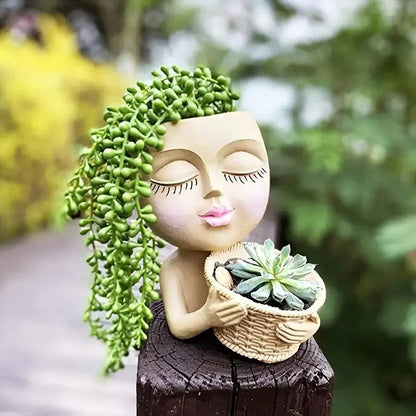 Cute Ceramic Planter: A charming gift for plant lovers