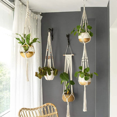 Macrame Handmade Plant Hanger Baskets Flower Pots