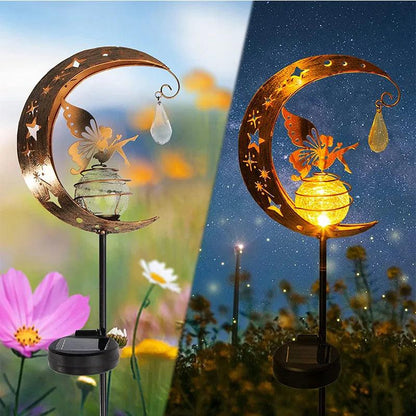 Moon Solar Light: Illuminate Your Nights: Waterproof Moon Stake Light