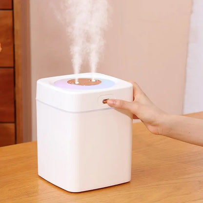 Humidificador de gran capacidad de 3 l para uso doméstico con lámpara de caballo colorido