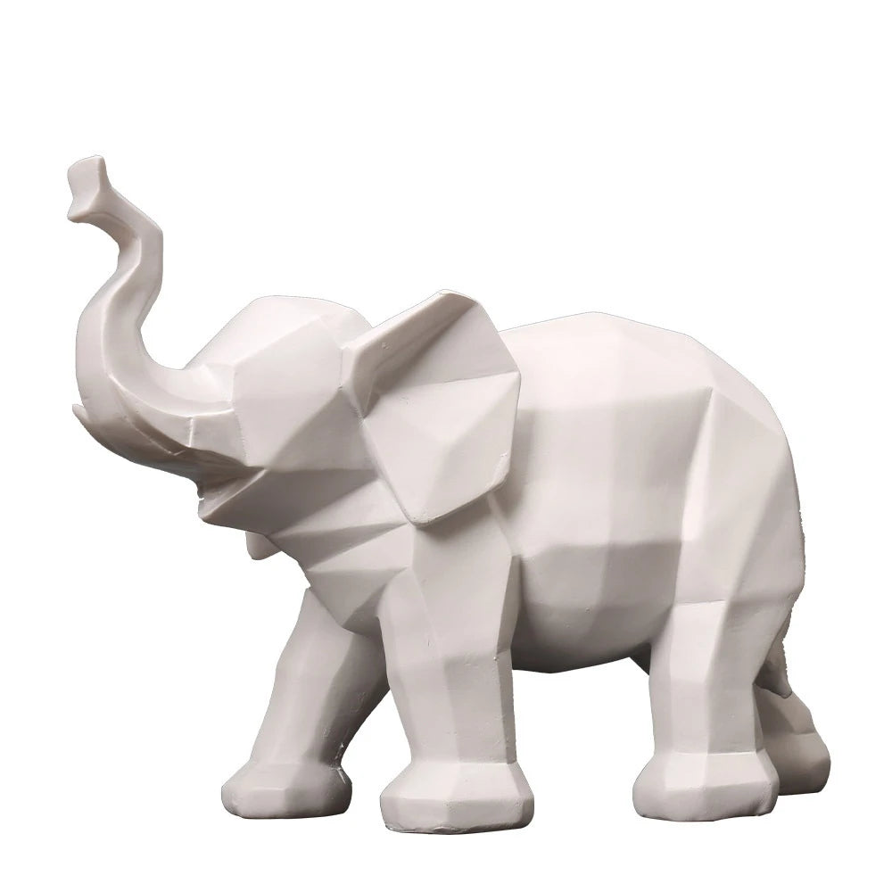 Minimalist Geometric Elephant Decor