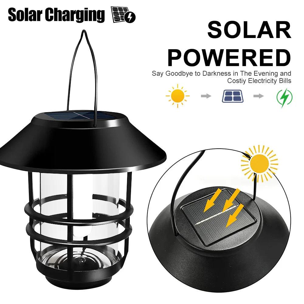 Solar Flame Hanging Lantern Flickering : Dancing Flames Without the Heat