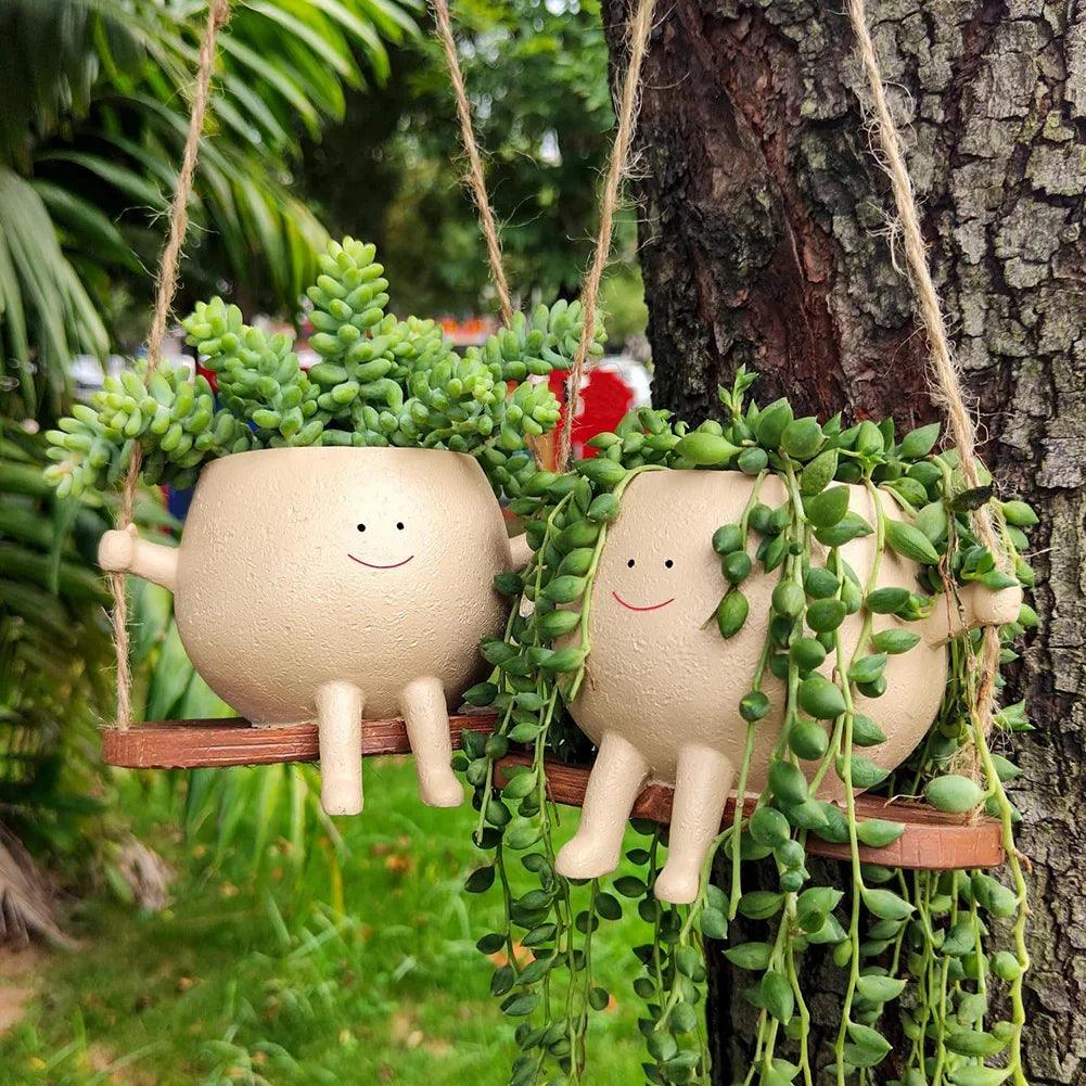 Creative Wall Hanging Head Planter Multifunctional: Perfect for ndoor and Outdoor Use