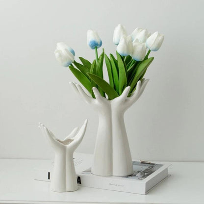 Vase Porcelain Hand Bouquet Flower