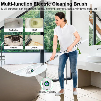 Whizz & Gleam: The Cordless Power Scrubber for a Sparkling Clean Home