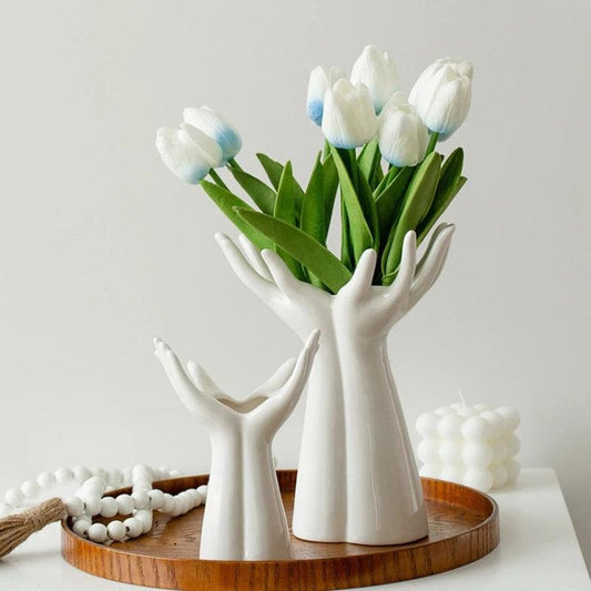 Vase Porcelain Hand Bouquet Flower