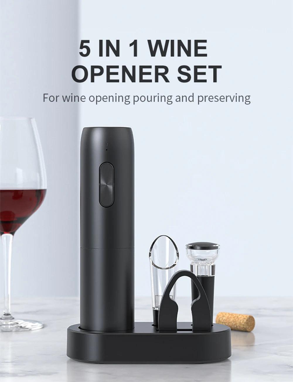 Electric Wine Bottle Opener - Open a Bottle in Seconds, Every Time